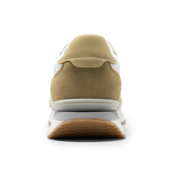 Men's Breathable Retro Sneakers - WHITE/GREEN - 4