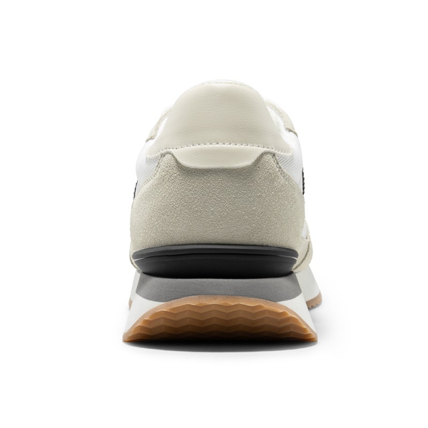 Men's Breathable Retro Sneakers - WHITE/BLACK - 4