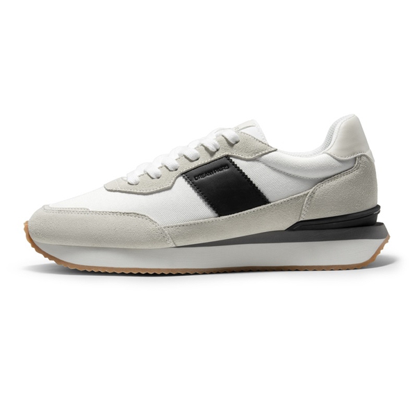 Men's Breathable Retro Sneakers - WHITE/BLACK - 1