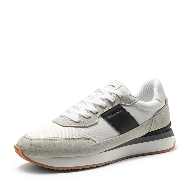Men's Breathable Retro Sneakers - WHITE/BLACK -  0