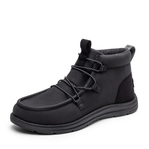Men's Lightweight Slip-On Winter Boots - BLACK-NUBUCK -  0