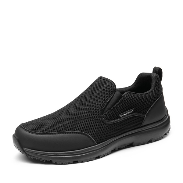 Men's Comfortable Non-Slip Work Sneakers - BLACK -  0