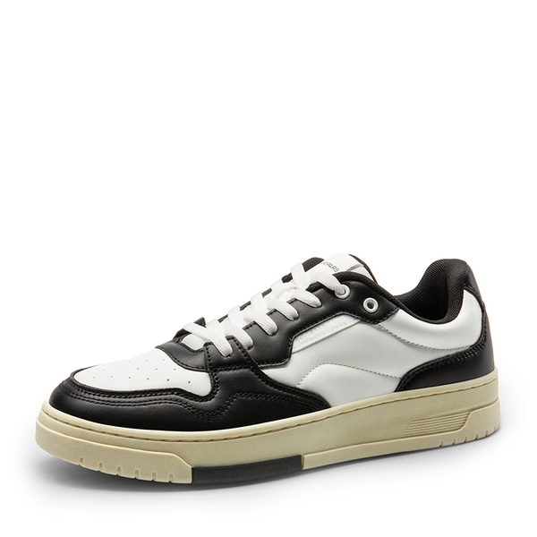 Men's Breathable Mesh Smart Casual Sneakers - BLACK/WHITE -  0