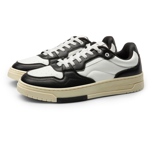 Men's Breathable Mesh Smart Casual Sneakers - BLACK/WHITE - 2