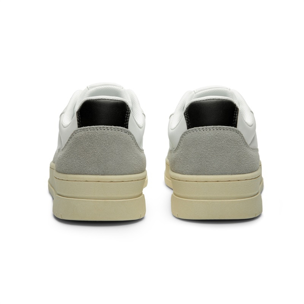 Men's Low-Top Fashion Sneakers - WHITE/GREY/BLACK - 4
