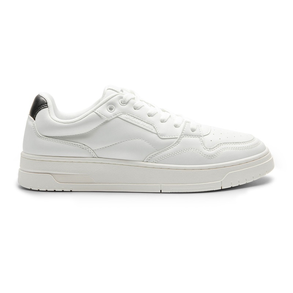 Men's Low-Top Fashion Sneakers - WHITE - 1