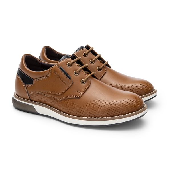 Boys' Stylish Dress Sneakers - BROWN - 3