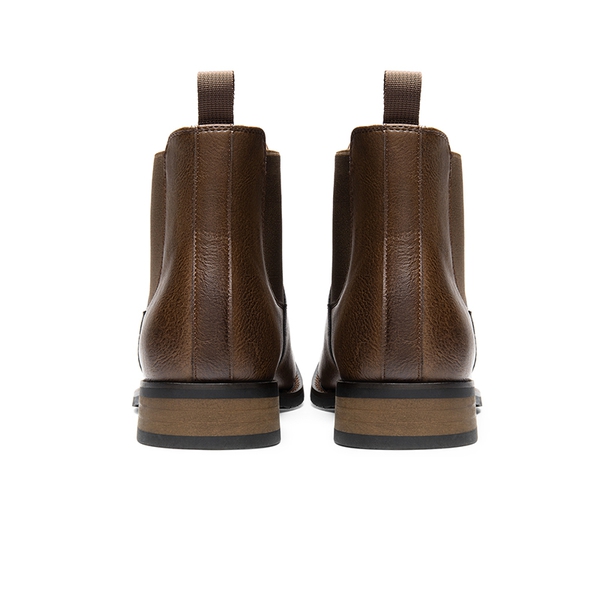 Men's Pull On Chelsea Boots - BROWN-PU - 4