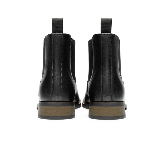 Men's Pull On Chelsea Boots - BLACK-PU - 4