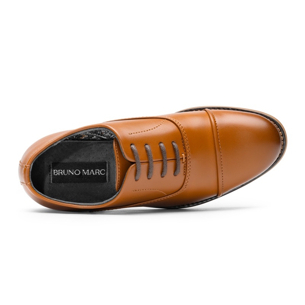 【激安】 Boys' Cap-Toe Oxford Dress Shoes-BRUNO MARC 靴