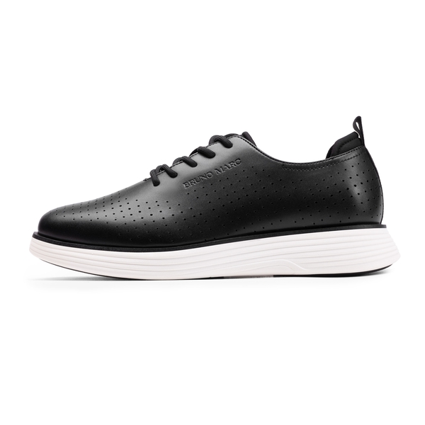 [MaxFlex SuiteCraft-] Men's Business Casual Oxford Sneakers - BLACK/WHITE - 1