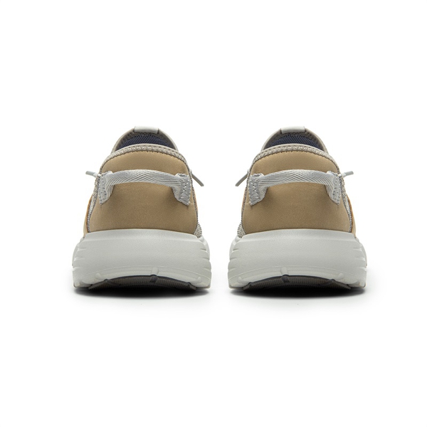Knitted Slip-On Casual Loafers - FLORAL GREY - 4