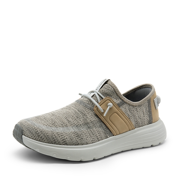 Knitted Slip-On Casual Loafers - FLORAL GREY -  0