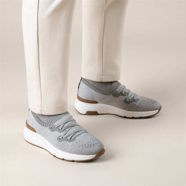 Men's Lightweight Slip-On Sneakers - LIGHT GREY - 6
