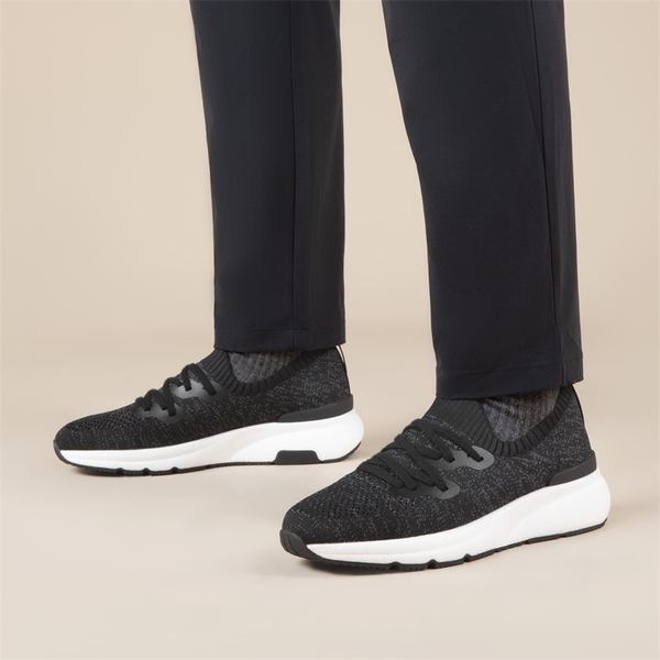 Men's Lightweight Slip-On Sneakers - BLACK - 5