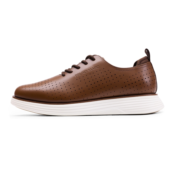 [MaxFlex SuiteCraft-] Men's Business Casual Oxford Sneakers - BROWN/WHITE - 1