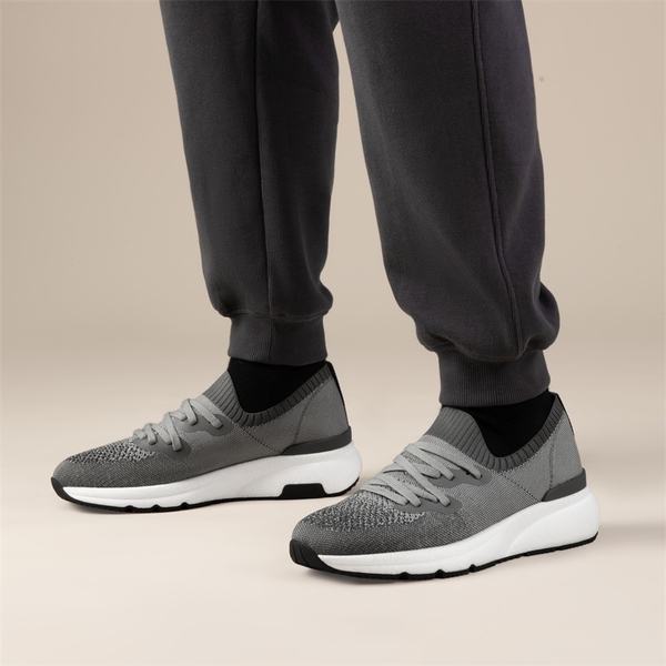 Men's Lightweight Slip-On Sneakers - DARK GREY - 5