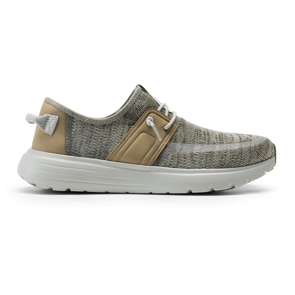 Knitted Slip-On Casual Loafers - FLORAL GREY - 1