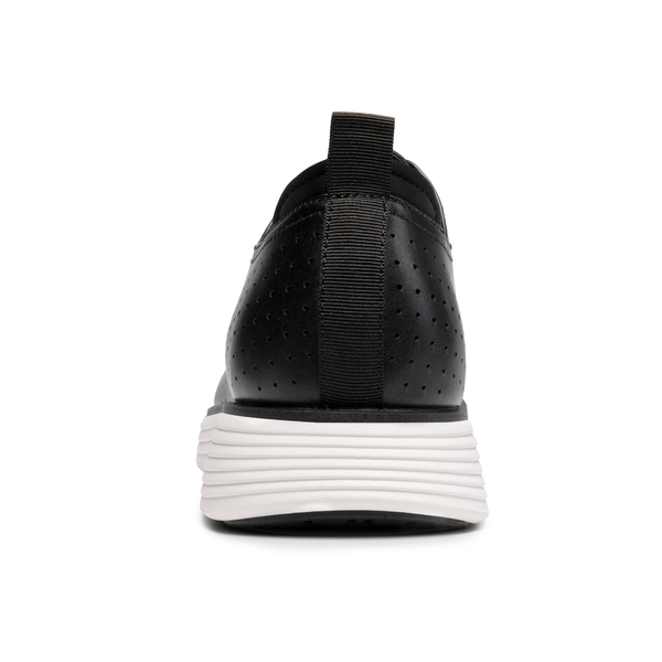 [MaxFlex SuiteCraft-] Men's Business Casual Oxford Sneakers - BLACK/WHITE - 4