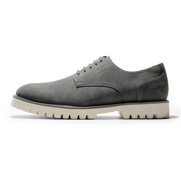 Men's Smart Suede Oxford Shoes - GREY - 1