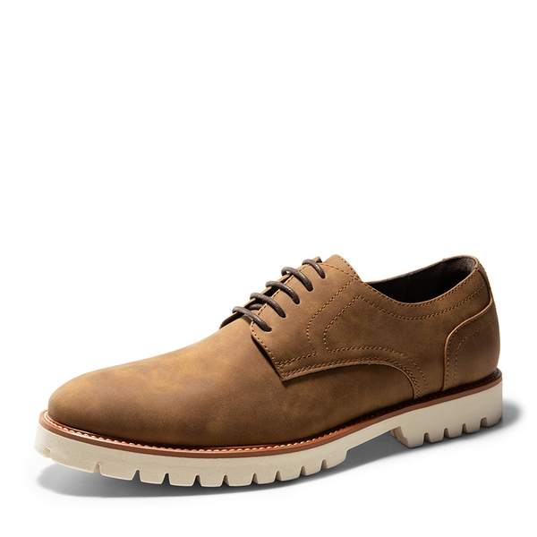 Men's Smart Suede Oxford Shoes - BROWN -  0