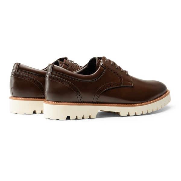 Men's Non-Slip Oxford Derby Shoes - DARK BROWN - 6