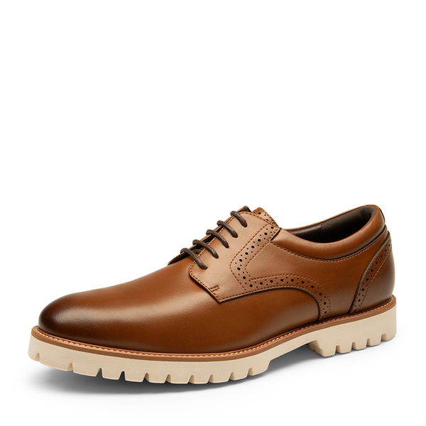 Men's Non-Slip Oxford Derby Shoes - BROWN -  0