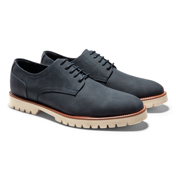 Men's Smart Suede Oxford Shoes - DARK BLUE - 2