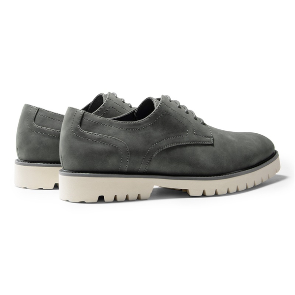 Men's Smart Suede Oxford Shoes - GREY - 4