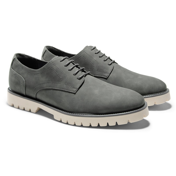 Men's Smart Suede Oxford Shoes - GREY - 2