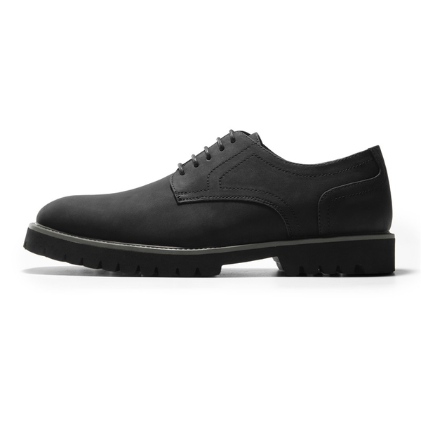 Men's Smart Suede Oxford Shoes - BLACK - 1