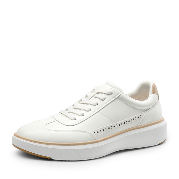 Men's Lightweight Arch Support Sneakers - WHITE -  0