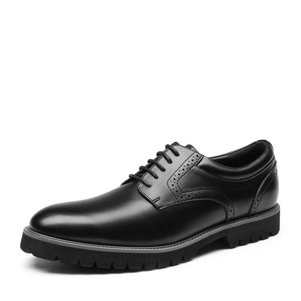 Men's Non-Slip Oxford Derby Shoes - BLACK -  0