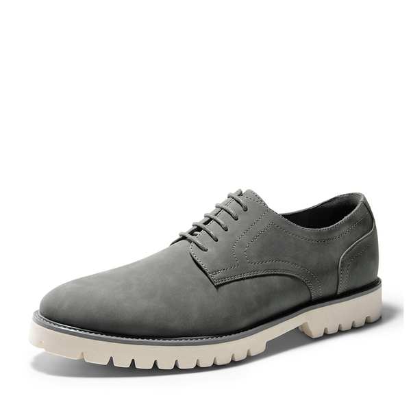 Men's Smart Suede Oxford Shoes - GREY -  0