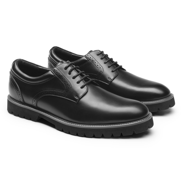 Men's Non-Slip Oxford Derby Shoes - BLACK - 2