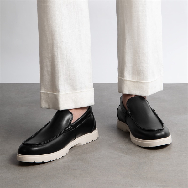 Men's Lightweight Slip-On Loafers - BLACK - 6
