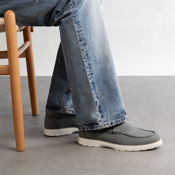 Men's Lightweight Slip-On Loafers - GREY - 5