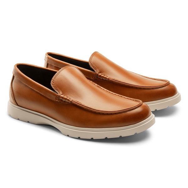 Men's Lightweight Slip-On Loafers - BROWN - 2