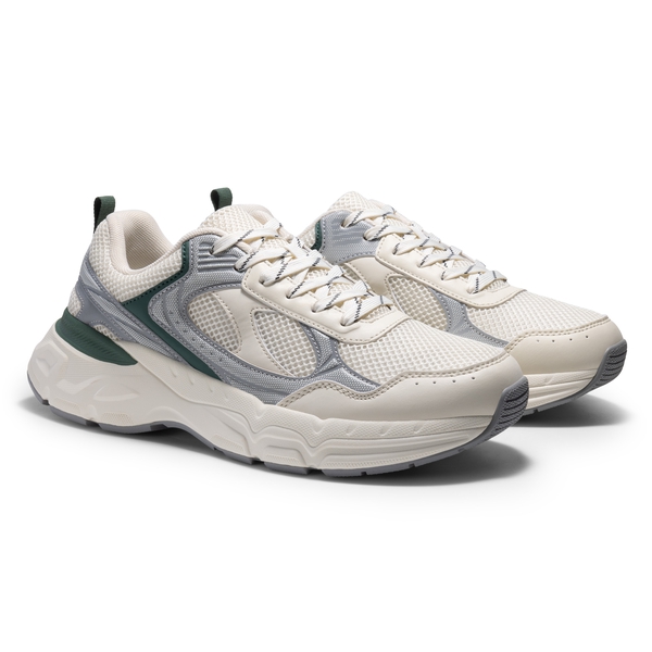 Men's Casual Retro Sneakers - BEIGE/GREY - 2
