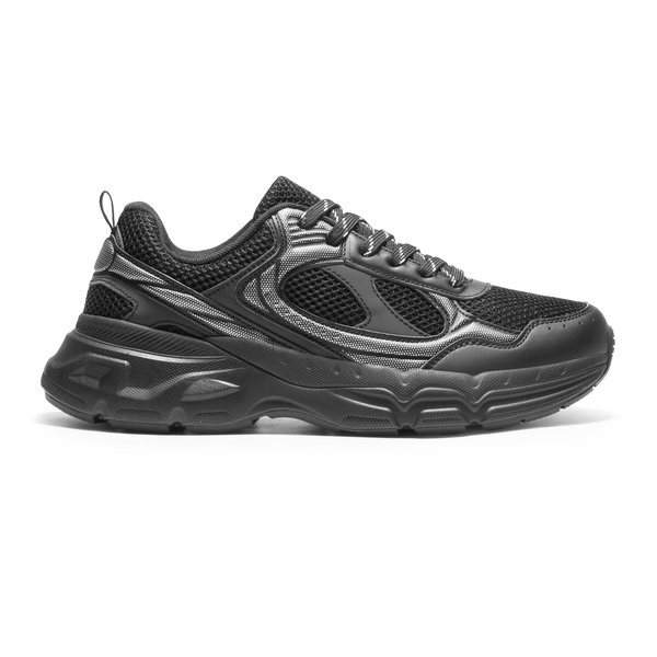 Men's Casual Retro Sneakers - ALL BLACK - 1