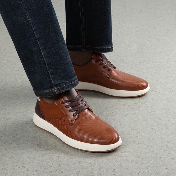 Men's Lightweight Smart Casual Sneakers - BROWN - 6