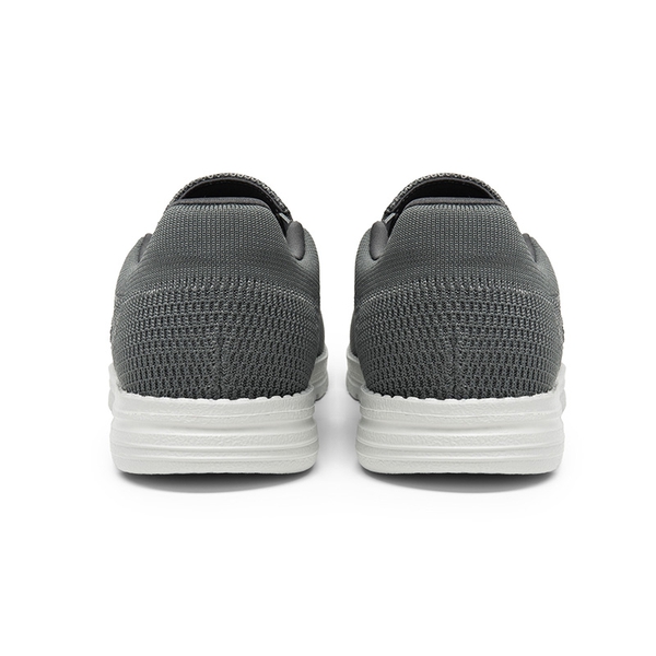 Men's Casual Slip-On Knit Loafers - DARK GREY - 4