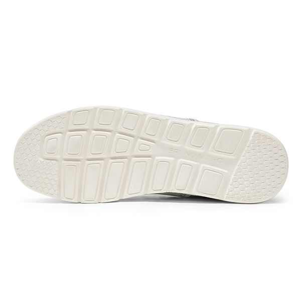 Men's Casual Slip-On Knit Loafers - LIGHT GREY - 3
