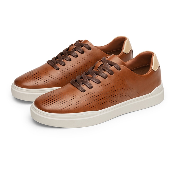 Men's Breathable Fashion Sneakers - BROWN - 2