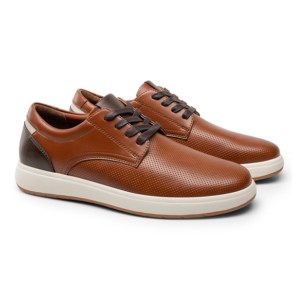 Men's Lightweight Smart Casual Sneakers - BROWN - 2