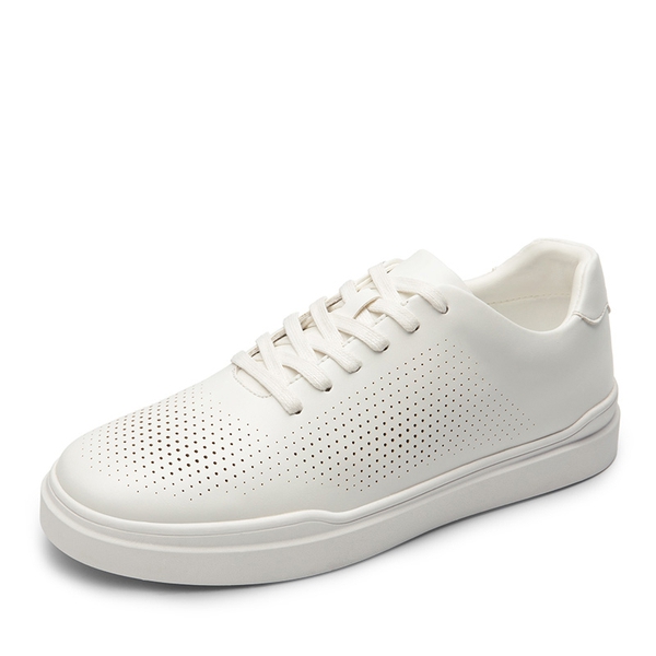 Men's Breathable Fashion Sneakers - WHITE -  0