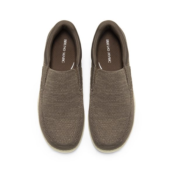 Men's Casual Slip-On Knit Loafers - SAND - 2