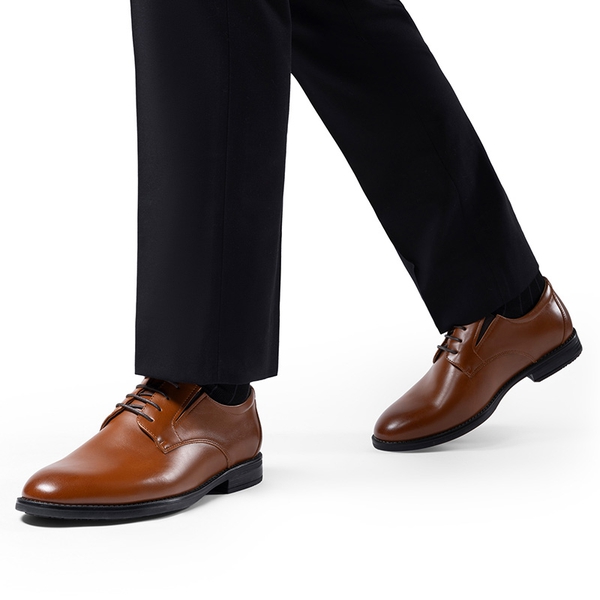 Men's Smart Casual Oxford Shoes - BROWN - 6