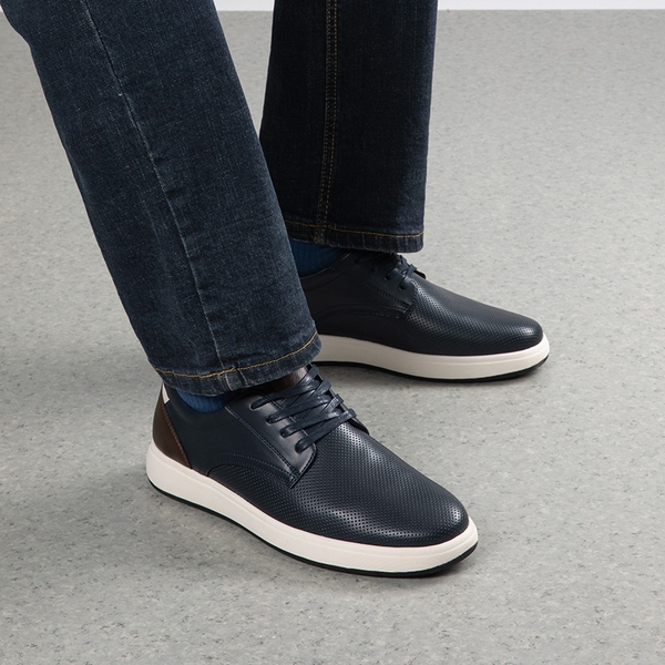 Men's Lightweight Smart Casual Sneakers - DARK BLUE - 6
