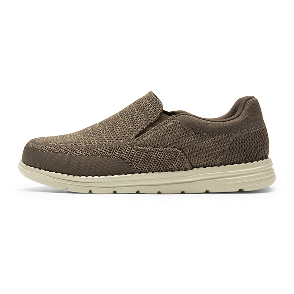 Men's Casual Slip-On Knit Loafers - SAND - 1